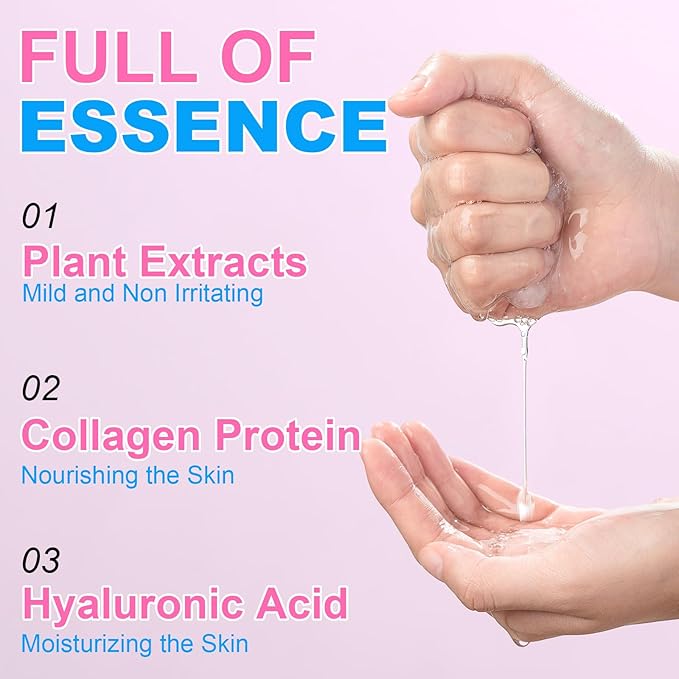 VESPRO 100 Pack Collagen Essence Sheet Facial Masks Bulk Face Masks Skincare Hydrating Face Masks for All Skin Types Moisturizing and Soothing Skin Care Spa Face Mask