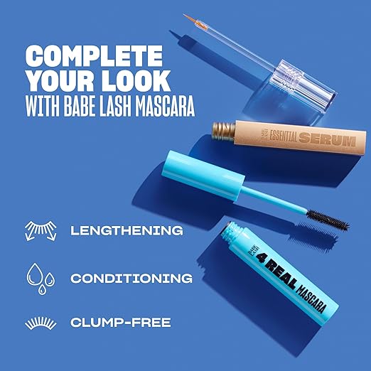 Babe Original Lash Serum - Fuller &amp Longer Looking Eyelashes Advanced Lash Enhancing Treatment for Natural Lashes Extensions &amp Eyebrows Vegan &amp Cruelty-Free