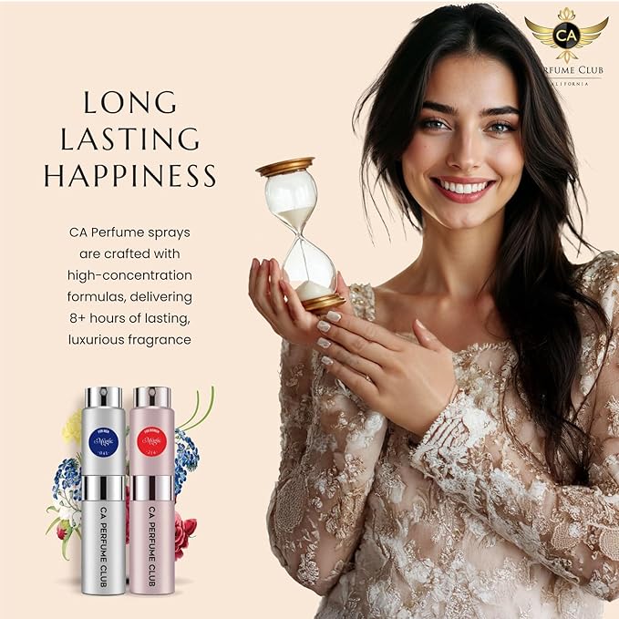 CA Perfume Duo Impression of Jimi Choux For Women Perfume Layering Set Long Lasting Travel Size EDP + Body Oil Roll-On Bottle 0.27 Fl Oz+0.33 Fl Oz