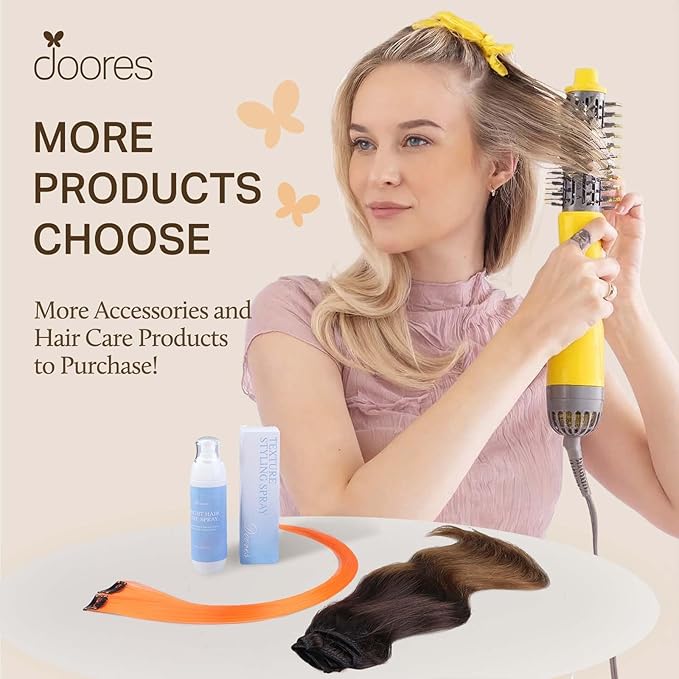 DOORES Seamless Clip-in Hair Extensions Chocolate Brown 24 Inch 120g 7pcs Remy Human Hair Natural Straight Invisi Edge Extensions