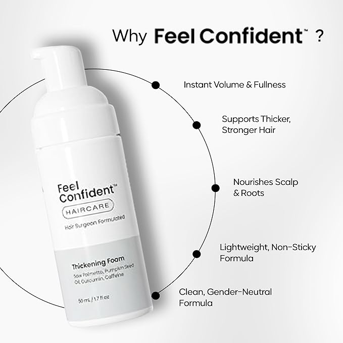 Haircare Thickening Foam - Hair Surgeon Formulated 1.7 oz / 50 mL Foam Pump White