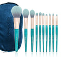 Blue Makeup Brushes Set with Case by ENZO KEN Vegan Makeup Brush Set Professional Cosmetic Brushes Makeup Set Make up Brushes Vegan Make up Brushes Set Professional Wooden Makeup Brush Set Vegan