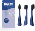 BURST Replacement Heads for Curve Sonic Electric Toothbrush (3 Pack/Cobalt Blue)
