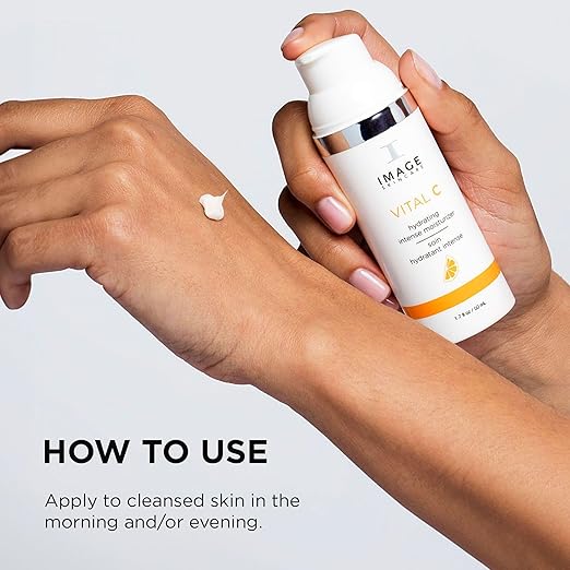 IMAGE Skincare VITAL C Hydrating Intense Moisturizer Lightweight Face Lotion with Hyaluronic Acid and Shea Butter for Dry Skin 1.7 fl oz.