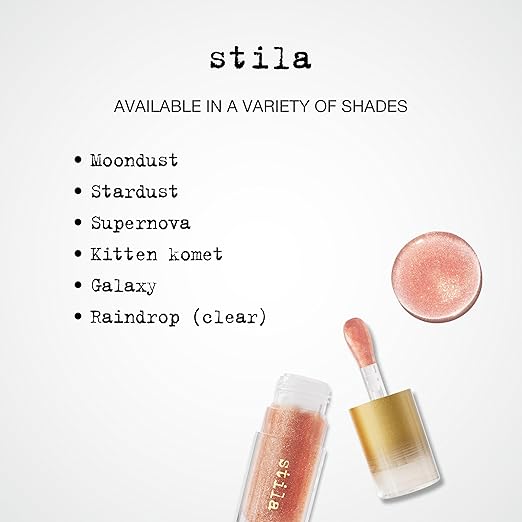 stila Heaven's Dew Gel Lip Oil Hydrating Gloss-Oil Hybrid with Jojoba Hyaluronic Acid &amp Antioxidants High-Shine Non-Sticky Nourishing Finish with Large Applicator