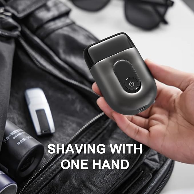 Electric Foil Shavers for Men: Mini Electric Razor with Big LED Display &amp 3 Floating Blades - IPX7 Waterproof Wet Dry Face Razor USB Type C