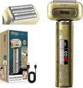 DSP Electric Shavers for Men IPX6 Waterproof Type-C Rechargeable Shaver 4-Blade Cutting System Electric Foil Shaver Travel Lock (Bronze)