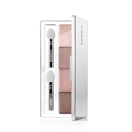 Clinique All About Shadow Eye Shadow Quad | Long Lasting Crease + Fade Resistant + Safe For Sensitive Eyes