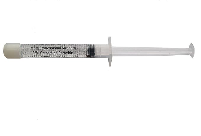 Teeth Whitening Gel Syringe Dispensers 22% Carbamide Peroxide 10 Tooth Bleaching Gel 3ml Syringes