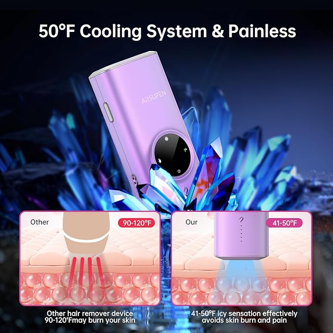 AP30 Laser Hair Removal for Men and Women Painless Hair Removal Device Safe and Long-lasting Reduces Body and Facial Hair Growth Salon-Level Results at Home