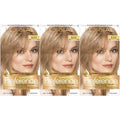 L'Oreal Paris Superior Preference Fade-Defying + Shine Permanent Hair Color 8 Medium Blonde Pack of 3 Hair Dye