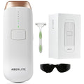 Aberlite Luxe - IPL Laser Hair Removal Device for Women &amp Men - Painless w/Sapphire Cooling Double Pulse Auto Scan 4 Modes 5 Intensity Levels - At Home Intense Pulsed Light (IPL) System (White