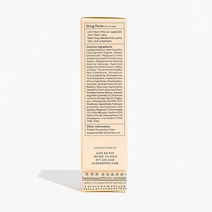 Sunscreen for Face Tinted Mineral Facial Sunscreen SPF 50+ Anti Aging Daily Defense Moisturizer for Sensitive and Post-Procedure Skin with Zinc Oxide Chemical-Free Coral Reef Friendly