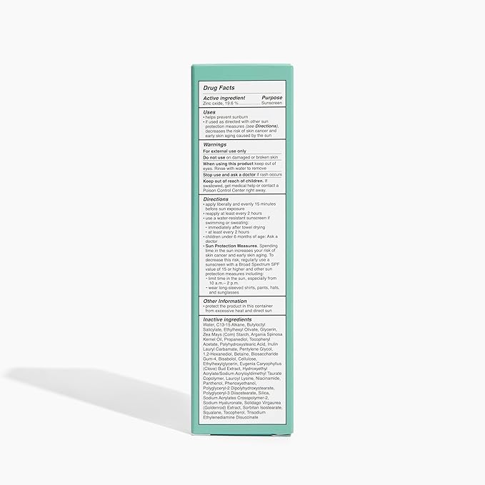 draft Skin Repair SPF 50 Hydrating Daily Sunscreen and Face Moisturizer Non-Nano Zinc Non-Toxic Broad Spectrum Protection Hydrating Mineral Facial Sunscreen 1.7 fl. oz.