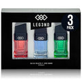 LEG3ND Pour Homme Set of 3 Cologne Spray - 0.5/15ml Eau de Parfum Spray Long-Lasting Scent with Elegant &amp Sleek Glass Bottle - Fragrances for Men Gift Set with Luxurious Fresh &amp Musculine Note