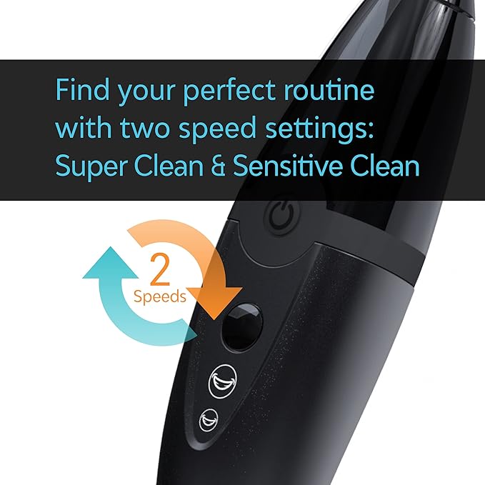 Tao Clean UV Sanitizing Sonic Toothbrush and Cleaning Station Electric Toothbrush Dual Speed Setting Black