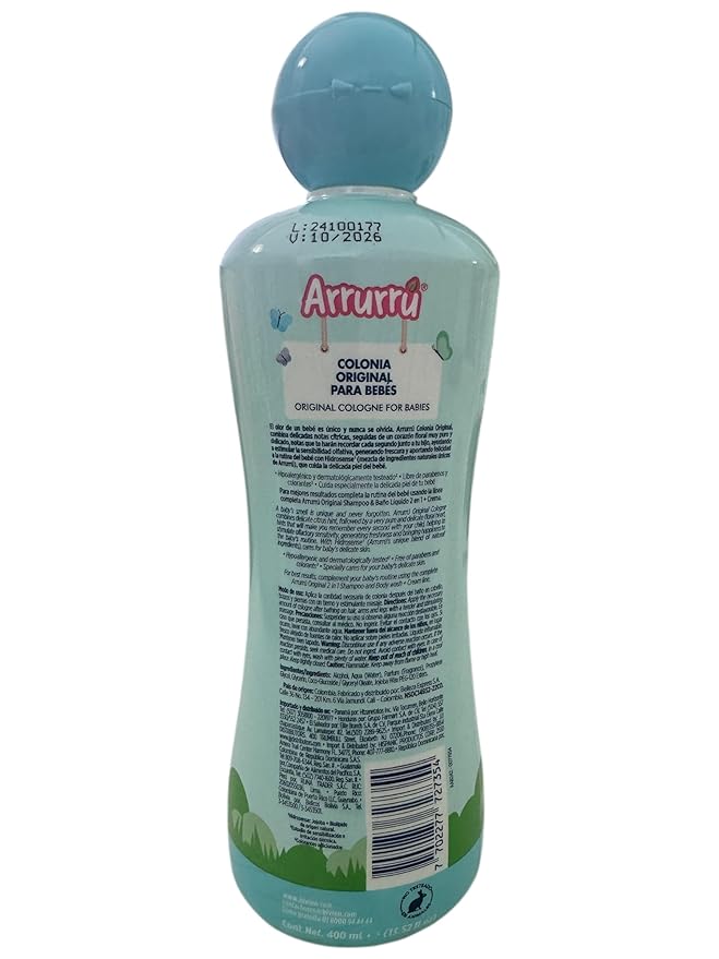 D?o Pack Arrurru Azul 400 ml (13.52 fl.oz) + Crema Orginal 220 ml (7.43 fl.oz)