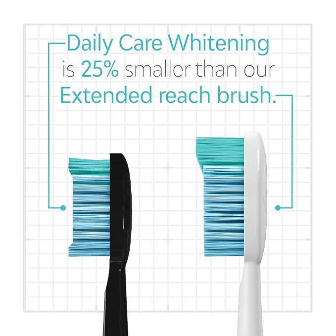 TAO Clean Daily Care Whitening Replacements Heads - Black - 2 Pack