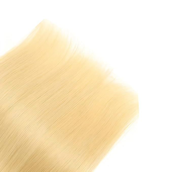 Blonde Straight Human Hair Bundles 18 20 22 Inch Brazilian Remy Virgin 10A Straight 3 Bundles Human Hair Hair Extensions Bundles 613 Color