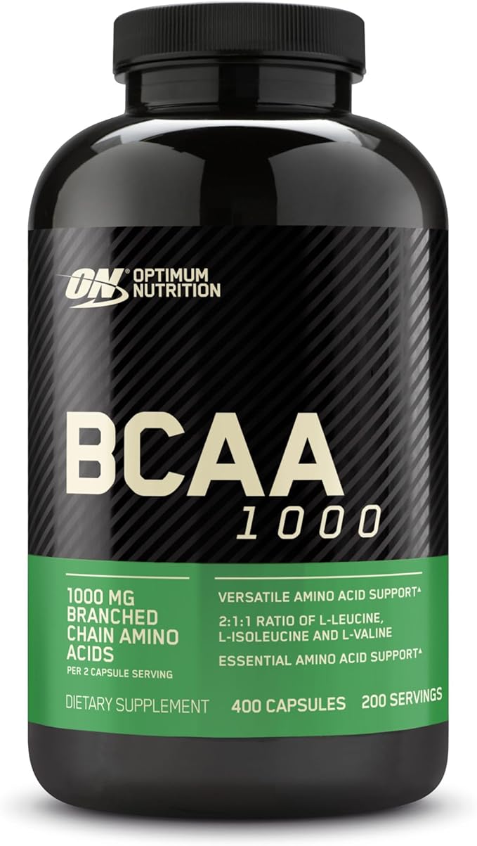Optimum Nutrition Instantized BCAA Capsules Keto Friendly Branched Chain Essential Amino Acids 1000mg 400 Count