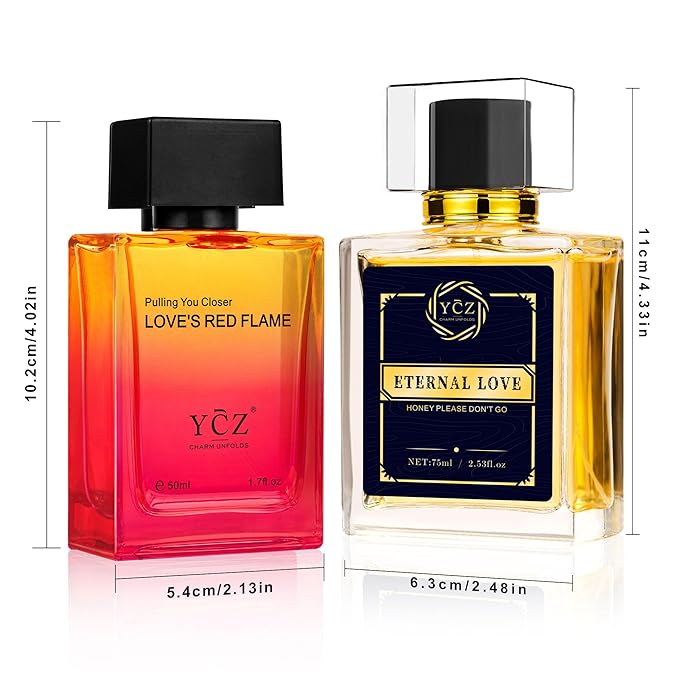 Ycz Cologne for Men Set 1.7oz(50ml) Bottled Borrowing Fire &amp Carnival Men Perfume Sophisticated Woody Rose Patchouli Highquality Long Lasting Perfume Sleek Bottle Design for Christmas Gifts Id