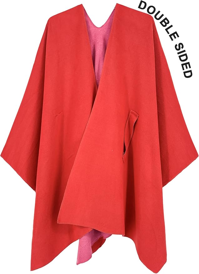 Moss Rose Women's Shawl Wrap Poncho Ruana Cape Open Front Cardigan Shawls for Fall Winter