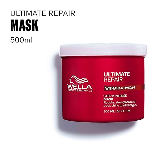Wella Professionals ULTIMATE REPAIR Mask for Damaged Hair | Repairs Strengthens &amp Smooths with AHA &amp Omega-9 | For All Hair Types - Packaging May Vary