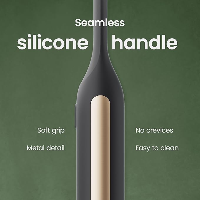 Quip Ultra Next Generation Smart Toothbrush - Timed Electric Toothbrush with Case - Replaceable Brush Head Soft Bristles Silicone Handle 30-Day Battery Life - Travel Toothbrush - Eclipse