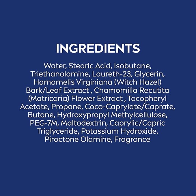 NIVEA MEN Sensitive Shave Foam with Vitamin E Soothing Chamomile and Witch Hazel Extracts 6 Pack of 7 Oz Cans