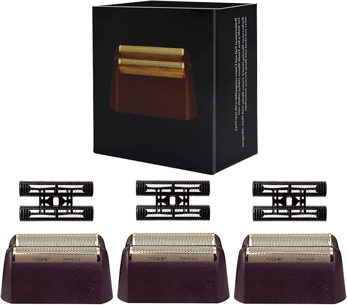 Professional 5 Star Series Finale Shaver Replacement Foil and Cutter Bar Assembly Compatible with wahl Foil Heads 7031-100/7043-100Fit for #8061 8164 Shaver (red 3 Pack)