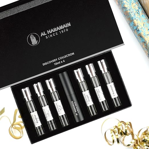 Al Haramain Discovery Collection - Laventure for Unisex Adult - 6 Pc Mini Gift Set 0.33oz LAventure EDP Spray (Mini) Perfume Atomiser