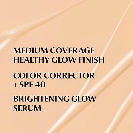 IT Cosmetics CC+ Nude Glow - Medium Coverage Foundation with SPF 40 &amp Brightening Glow Serum Lightweight Skin Tint 2% Niacinamide + Hyaluronic Acid Up to 24H Hydration Normal/Dry Skin - 1.08 f