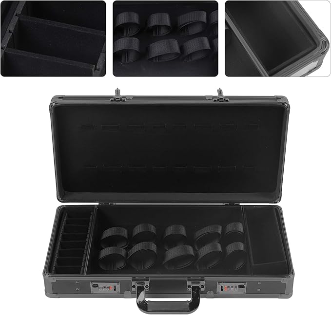 DNYSYSJ Barber Carrying Case Barber Case Stylist Tool Box Professional Salon Hair Cutting Grooming Kit Storage Organizer for Clippers Scissors Barber Supplies (B)