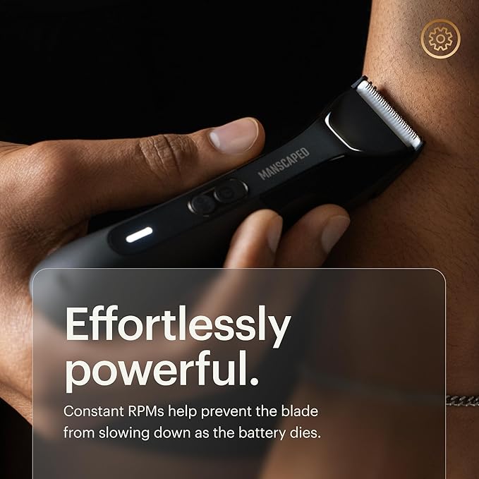 MANSCAPED® The Lawn Mower® 4.0 PRO - Groin &amp Body Hair Trimmer Updated SkinSafe® Trimmer Blade Waterproof Wet/Dry Groomer USB-C &amp Wireless Charging Compatible Men?™s Ball Shaver with Travel