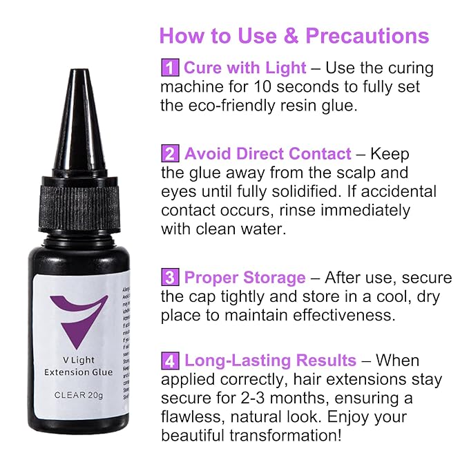V-Light Hair Extensions Clear Glue