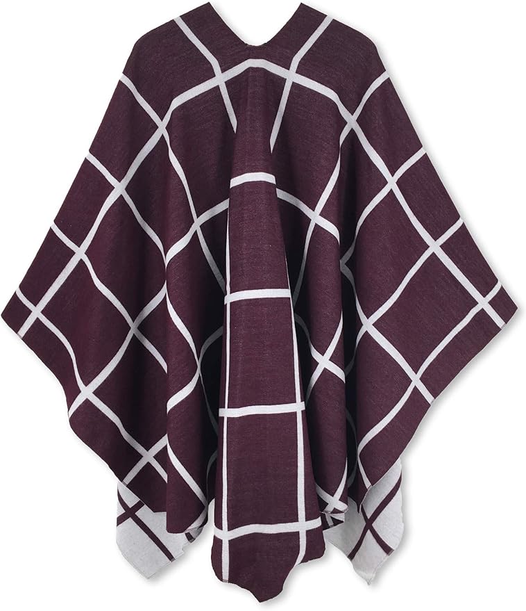 Moss Rose Women's Shawl Wrap Poncho Ruana Cape Open Front Cardigan Shawls for Fall Winter