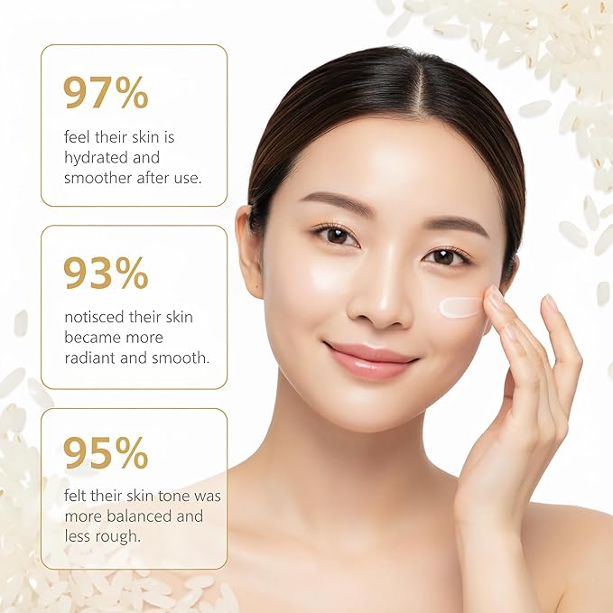 SKK Skin Care Set 6 Piece Skin Care SetSkin Care Gift Set for Women Facial Care Set Includes Cleanser Eye Cream Facial Essence Moisturizing Lotion Face Cream Toner. (Rice)