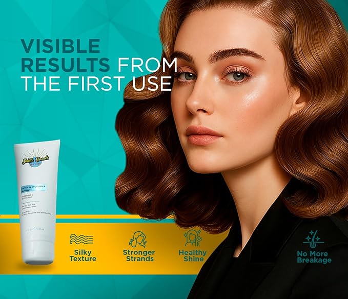 Hair Mask ? Deep Conditioner for Dry Damaged &amp Color Treated Hair ? Protein Treatment for Frizz Control Growth &amp Repair ? Ideal for Curly Hair ? 8 fl oz