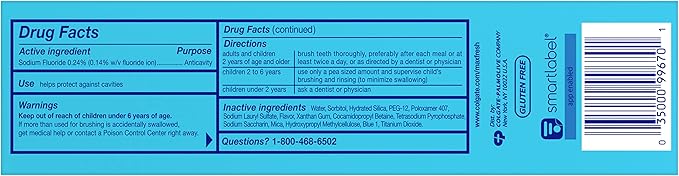 Colgate Max Clean Whitening Foaming Toothpaste with Fluoride Effervescent Mint 6 Ounce 4 Pack