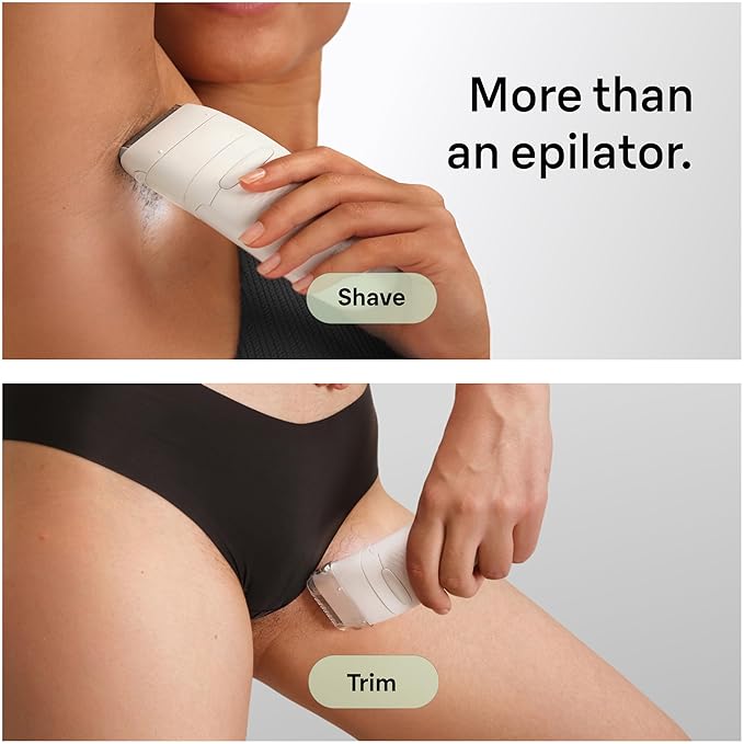 Braun Epilator Silk-?pil 7 Hair Removal Device Women Shaver &amp Trimmer Wet and Dry Wide Head Includes Shaver Head and Trimmer Comb SE7-041 Silver Holiday Gifts for Women