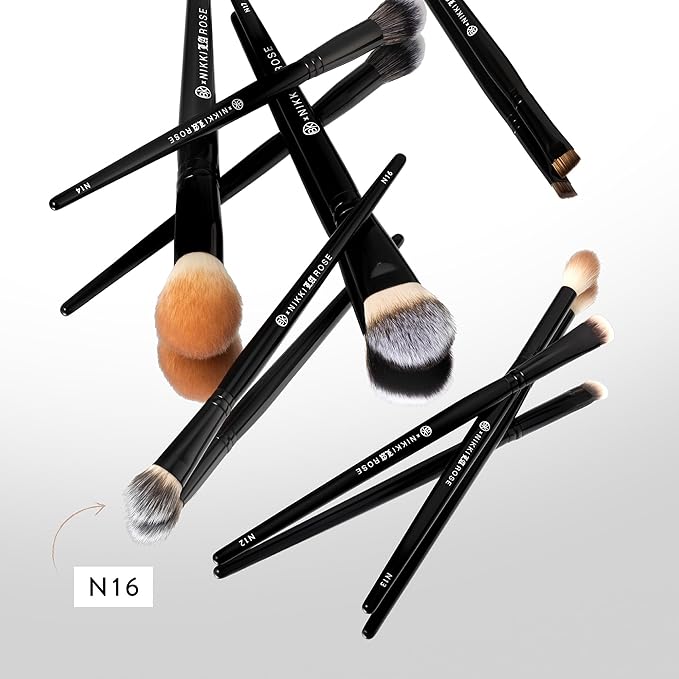 BK BEAUTY - NIKKI LA ROSE N16 PRO CONCEALER BRUSH ? Precision Blending for Under-Eye &amp Spot Concealing Flawless Coverage Without Streaks