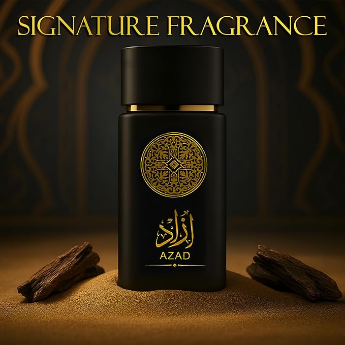 AZAD Men's Perfume Set 2 x 100ml Eau de Parfum | Spicy Woody Fragrance with Tobacco Coffee &amp Vanilla | Bold &amp Sophisticated Scent for Men | Long Lasting Gift Set (AZAD&ampHunter Platina)