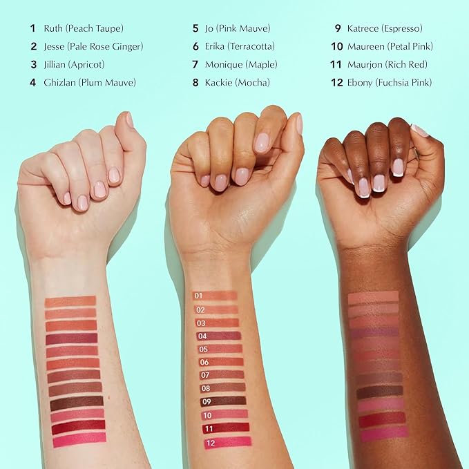Thrive Causemetics Lip Filler Long-Wearing + Plumping Lip Liner Shea Butter Hydrating Lip Plumper Retractable Lip Liner Pencil Built In Sharpener Vegan &amp Cruelty Free Ebony (Fuchsia Pink)