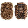 EARSHOT Hair Buns Hair Piece Synthetic Messy Bun Wig Hair Pieces Wavy Curly Bun Ponytail Hair Extensions Bun Hair Comb Women Bun Wig Hair Accessories For Girls (Color : 6)