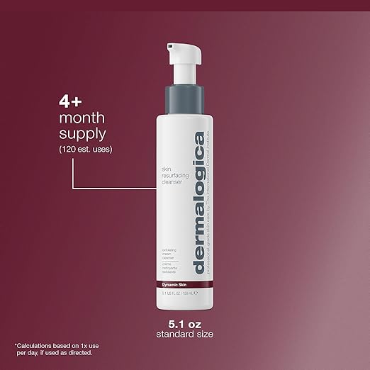 Dermalogica Skin Resurfacing Cleanser - Dual-Action Anti-Aging Exfoliating Face Wash and Cleanser - Smoothes Skin with Lactic Acid