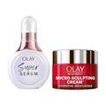 Olay Super Serum and MicroSculpting Cream Mini Duo Best Sellers Kit Super Serum 0.4 FL OZ  MSC 0.5 FL OZ