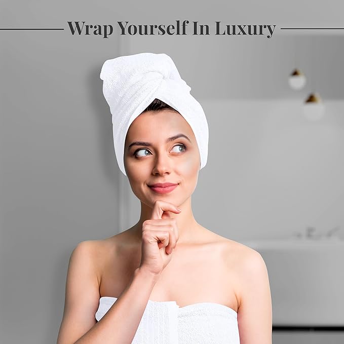 Tens Towels Pack of 4 Extra Large Bath Towels 30 x 60 Inches 100% Cotton Larger &amp Lighter Weight Quicker to Dry Super Soft and Absorbent Perfect for Bathroom White