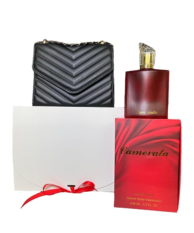 CAMERATA D'LUJO ESTUCHE DE REGALO (PERFUME+CARTERA) (Cartera Negra/Black Purse)
