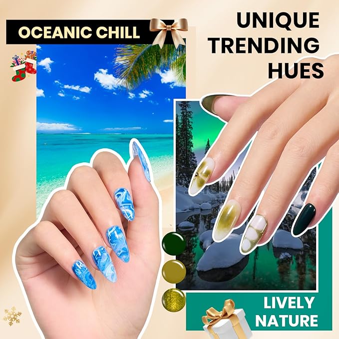 Beetles 110 PCS Gel Nail Polish Set 100 Colors Infinite Inspiration Gift Spree All Season Red Brown Green Black Gel Polish with 5Pcs Base Top Coat Soak off UV Gel for Manicure Lovers DIY at Home