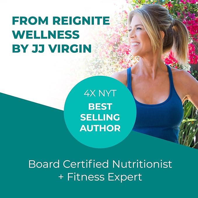Reignite Wellness by JJ Virgin | SHEatine Powder | Creatine Trifecta for Powerful Aging | Creatine HCL Taurine &amp Magnesium Glycinate | Unflavored 60 Servings